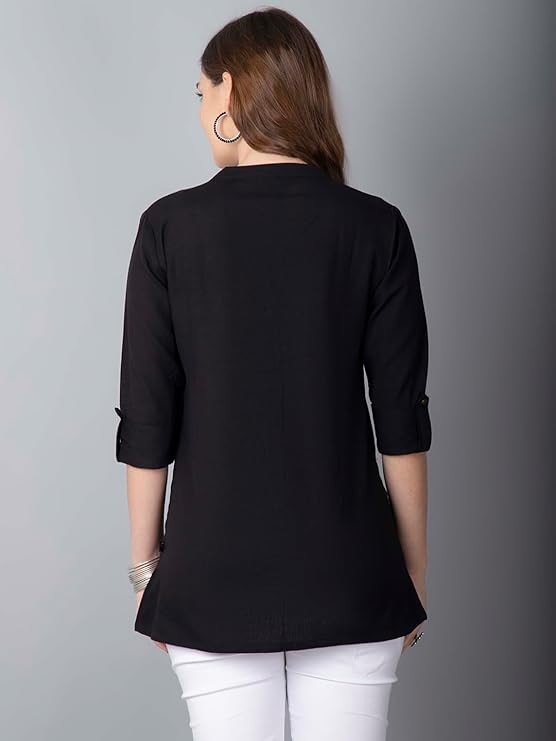 51nfsl2t8sL._SY741_ Pistaa's Women's Cotton Regular Fit Casual Kurti - Image 5