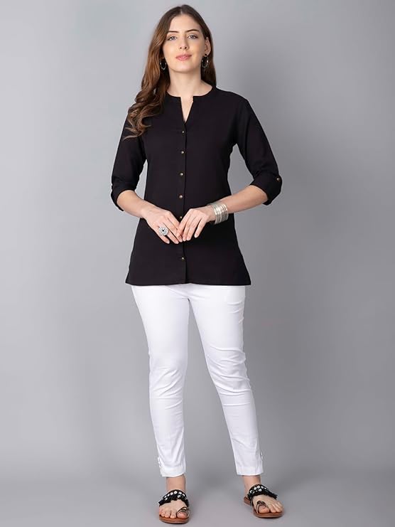 51qQ82UF+7L._SY741_ Pistaa's Women's Cotton Regular Fit Casual Kurti - Image 6